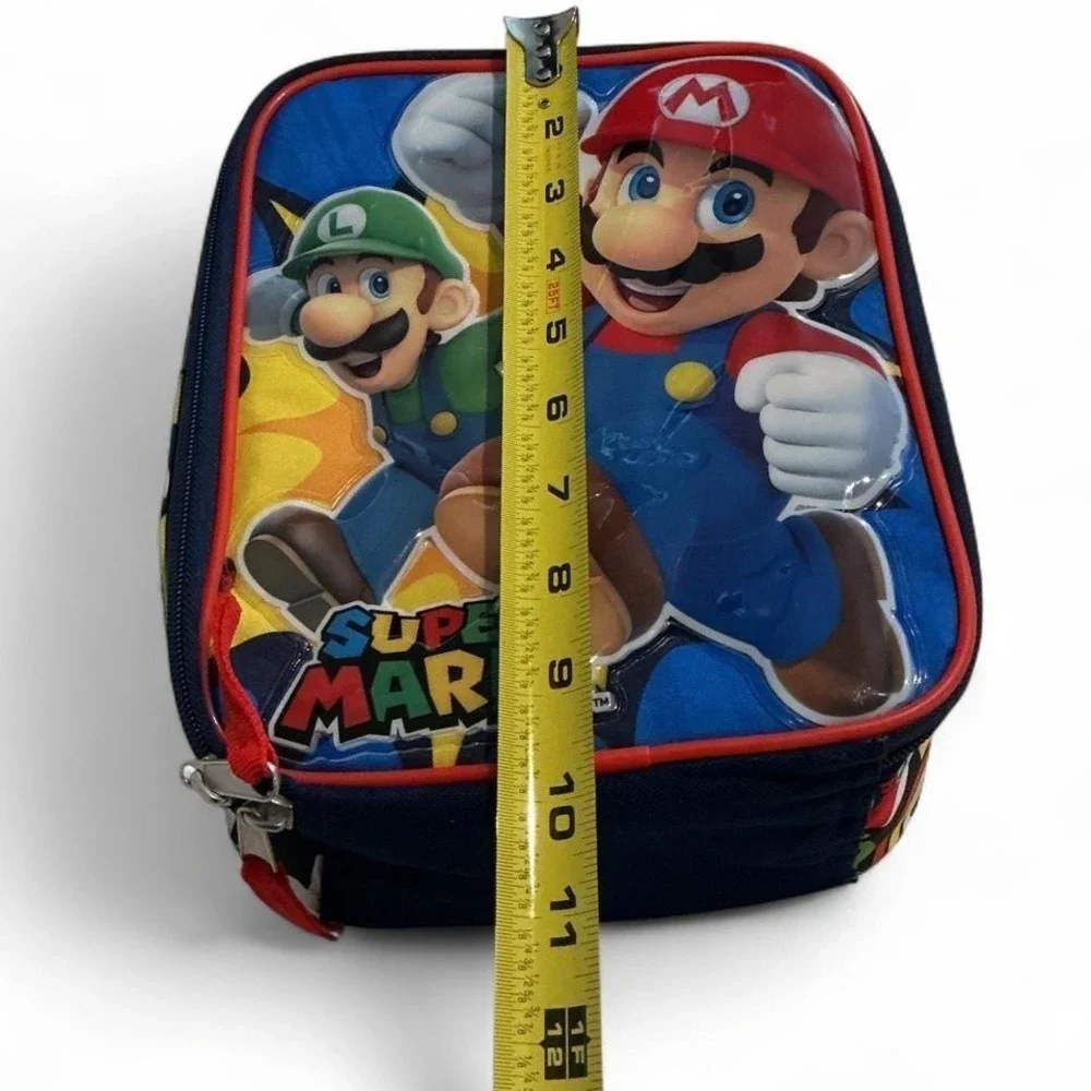 Nintendo Super Mario Lunch Bag Kids‎ OS Blue Insulated Mario Luigi